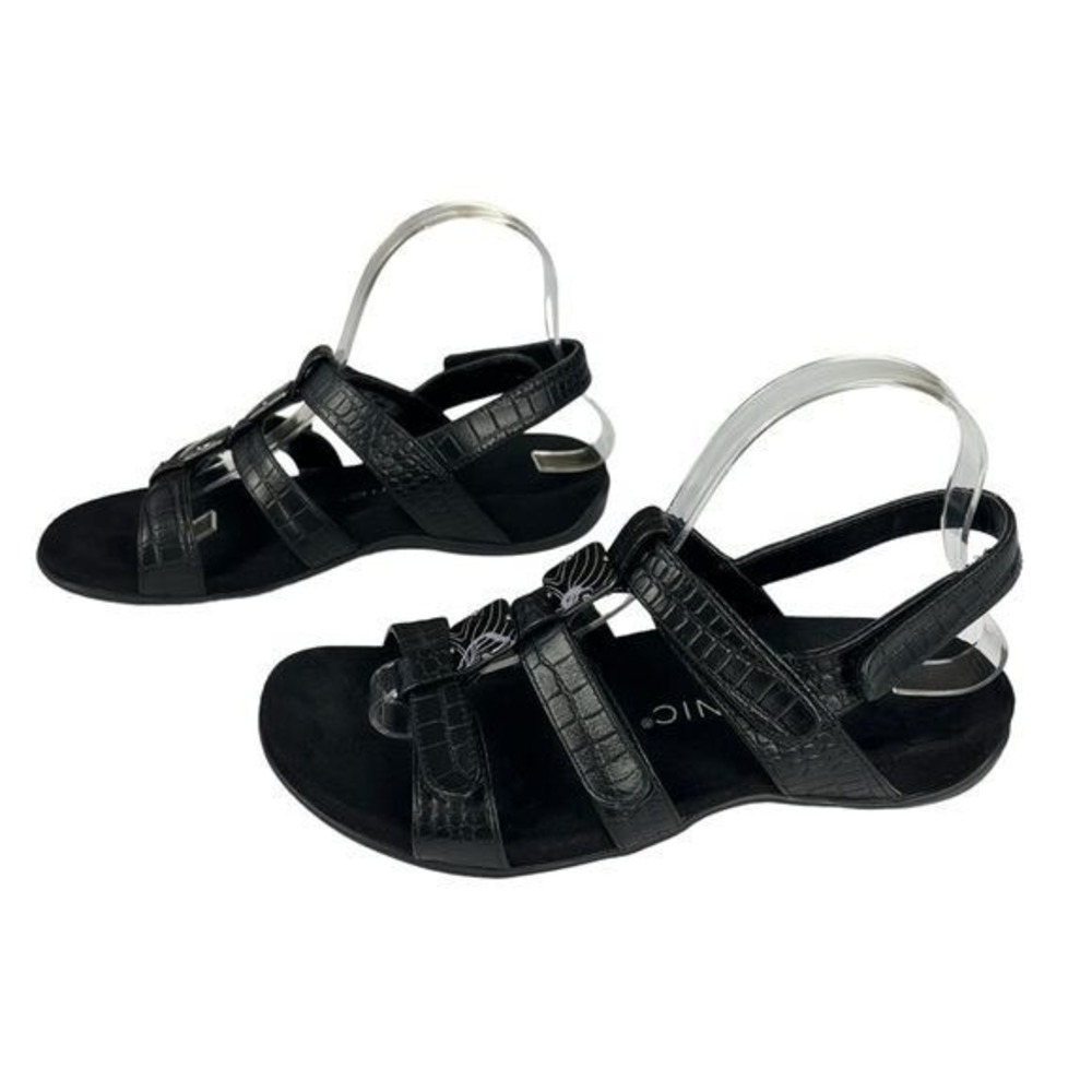 Vionic Amber Adjustable Adjustable Black Sandals … - image 3